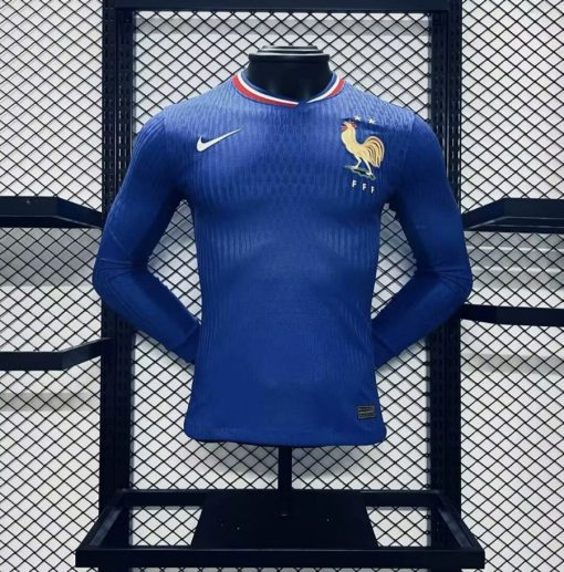 لباس اول فرانسه یورو 2024 آستین بلند ورژن بازیکن (پلیری)