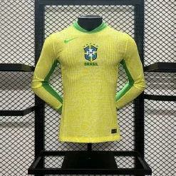 لباس اول برزیل 2024 آستین بلند ورژن بازیکن (پلیری)