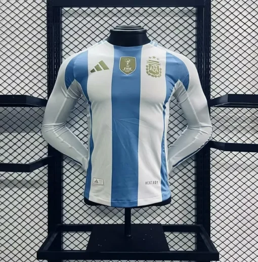 لباس اول آرژانتین 2024 آستین بلند ورژن بازیکن (پلیری)